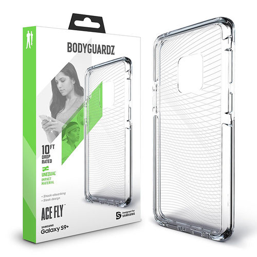 BodyGuardz Ace Fly Unequal Tough Case for Samsung Galaxy S9+ (Clear)